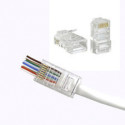 PNI RJ45 pistik UTP Cat6 kaablikomplektile 10 tükki