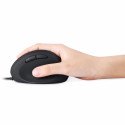 Perixx PERIMICE-519 Wired Mouse Optical Vertical Vertical Clickless Black Silent