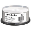 BD-R DL Verbatim 50GB 6x Wide White Thermal Printable - No ID Brand (spindle 25)