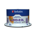 DVD+R Verbatim 8,5GB 50pcs 8x wide printable surface