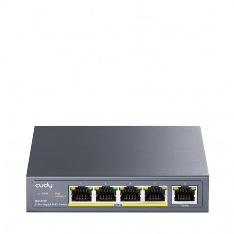Cudy GS1005P võrgulüliti Gigabit Ethernet (10/100/1000) Power over Ethernet (PoE) hall