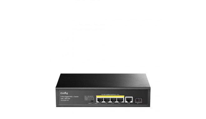 Cudy GS1005PTS1 võrgulüliti Gigabit Ethernet (10/100/1000) Power over Ethernet (PoE) Must