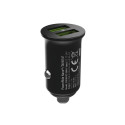 Green Cell GC CADM-GC-36AA - USB-Ladegeraet 36 W 2x USB-A schwarz Flashlight, GPS, Headphones, Mobil
