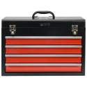 Yato YT-08874 small parts/tool box Stainless steel Black, Red