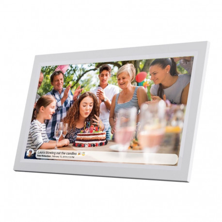 Denver PFF-1503 digital photo frame White 39.6 cm (15.6") Touchscreen Wi-Fi