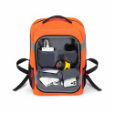 DICOTA P20471-18 backpack Rucksack Black, Grey, Orange Recycled polyethylene terephthalate (rPET)