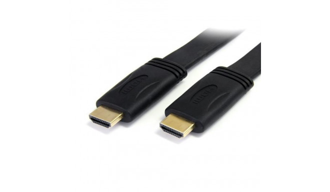 StarTech.com 5m Flat High Speed HDMI® Cable with Ethernet - Ultra HD 4k x 2k HDMI Cable - HDMI to HD