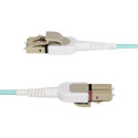 StarTech.com 5m (16.4ft) LC to LC (UPC) OM4 Switchable Fiber Optic Cable 50/125µm, 100G, Toolless Po