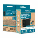 Mobilis Charger 100W 2USB C 1USBA GaN cable 100W Laptop, Smartphone, Tablet Black AC Indoor