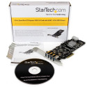 StarTech.com 4 Port USB 3.0 PCIe Card w/ 4 Dedicated 5Gbps Channels (USB 3.1 Gen 1) - UASP - SATA / 