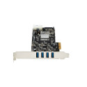 StarTech.com 4 Port USB 3.0 PCIe Card w/ 4 Dedicated 5Gbps Channels (USB 3.1 Gen 1) - UASP - SATA / 