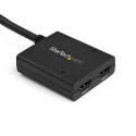 StarTech.com 4K HDMI 2-Port Video Splitter – 1x2 HDMI Splitter – Powered by USB or Power Adapter – 4