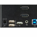 StarTech.com 2 Port Triple Monitor DisplayPort KVM Switch - 4K 60Hz UHD HDR - Desktop DP 1.2 KVM wit