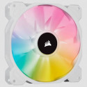 Corsair | 140mm White PWM Fan, Dual Fan Kit with Lighting Node CORE | iCUE SP140 RGB ELITE Performan