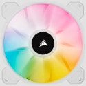 Corsair | 140mm White PWM Fan, Dual Fan Kit with Lighting Node CORE | iCUE SP140 RGB ELITE Performan