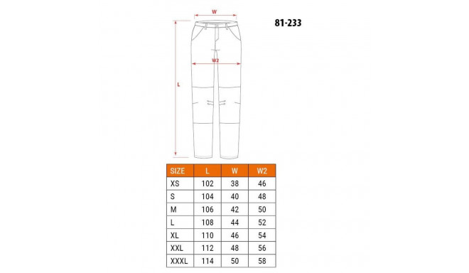 NEO tools 81-233-XS kaitsepüksid Mustad