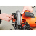 Black & Decker CS1550-QS portable circular saw 19 cm Black, Orange 5500 RPM 1500 W