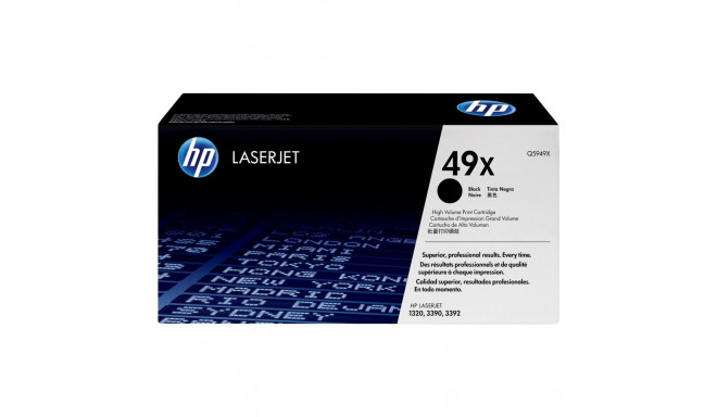 HP 49X suure tootlikkusega must originaal LaserJet toonerikassett