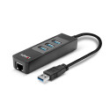 I/O HUB USB3 & LAN ADAPTER/43176 LINDY