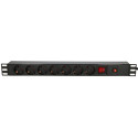 Extralink EXPDU7EU SW | Power Strip | 19" 1U, 7 EU, with switch, 2m