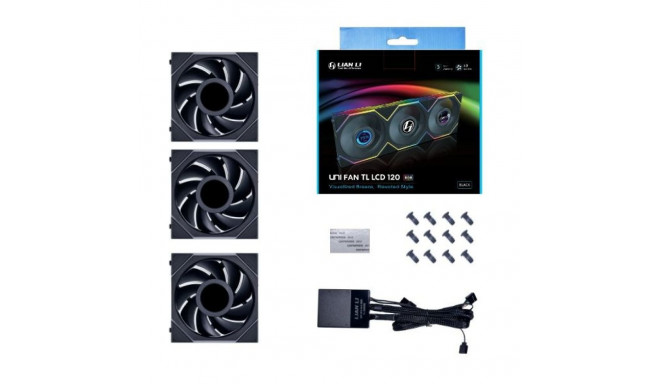 Lian Li UNI FAN TL LCD arvutikorpuse 12 cm must