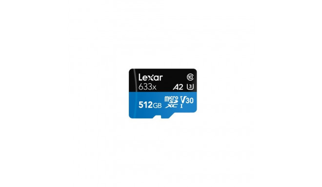 Lexar 633x 512 GB MicroSDXC UHS-I Klass 10