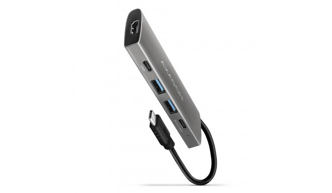 Axagon HMC-5G2 sülearvuti dokk/portide replikator juhtmega USB 3.2 Gen 2 (3.1 Gen 2) Type-C hall