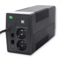 Qoltec Monolith uninterruptible power supply (UPS) Double-conversion (Online) 0.65 kVA 360 W 2 AC ou