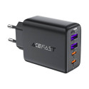 Acefast Wall charger Acefast A61 GaN 2xUSB-A, 2xUSB-C PD45W EU (black)