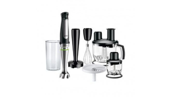 Braun BRAUN Hand Blender MQ 7087X, 1000W, 1.5L Food processor bowl, ActiveBlade, SmartSpeed, Inox/Bl