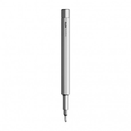 Pocket precision screwdriver and fountain pen 5-in-1 HOTO QWLSD013 (silver)