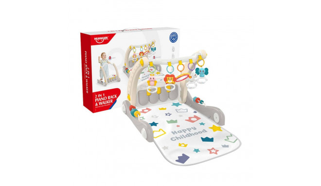 Interactive educational 2-in-1 walker + piano Huanger HE0621