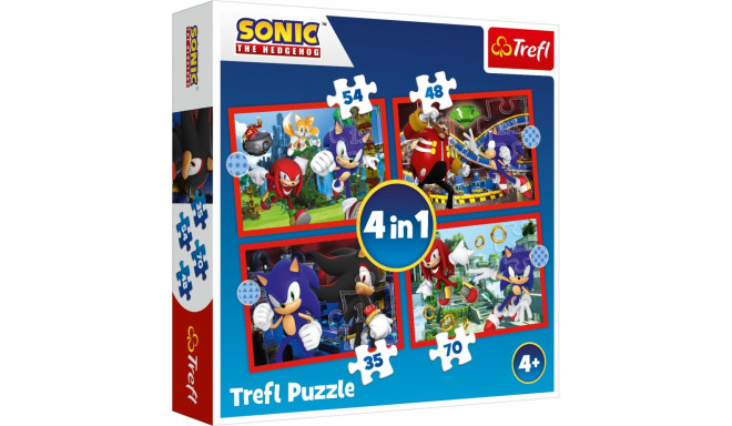 TREFL SONIC Puzzle 4 in 1 set