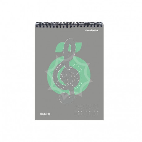 Eskiisiplokk /visandiplokk spiraalköites ülevalt A5 135g BRADLEY 50 lehte
