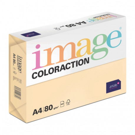 Värviline paber A4 80g IMAGE Coloraction nr.54 kahvatubeež (Beach) 500 lehte
