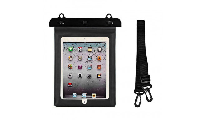 Waterproof PVC tablet case - black