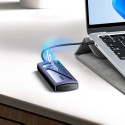 Ugreen CM578 15512 enclosure for M.2 NVMe 10Gbps drive - black + USB-C / USB-A cable + USB-C / USB-C