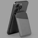 Uniq Lyden DS magnetic RFID wallet with phone stand - gray and black