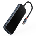 Baseus AcmeJoy HUB 4-port (USB-C to 1x USB-C PD&Data/3x USB3.0) dark gray (WKJZ010013)