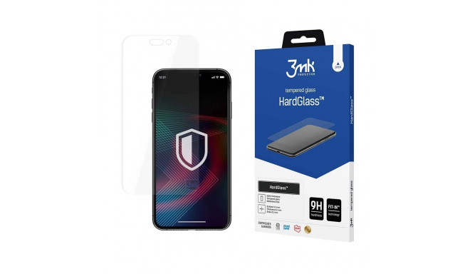Tempered glass for iPhone 14 Pro 9H from the 3mk HardGlass series