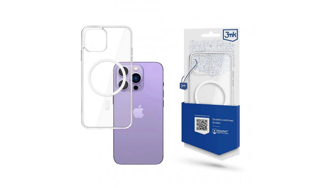Case for iPhone 14 Pro compatible with MagSafe from the 3mk MagCase series - transparent