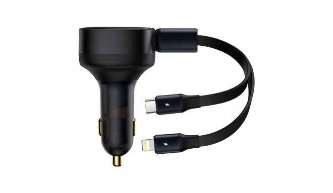 Baseus Enjoyment 2in1 car charger 30W black (CGTX000001)