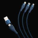 Baseus Flash Series II USB Type C / USB Type A cable - USB Type C / Lightning / micro USB 100 W 1.2 