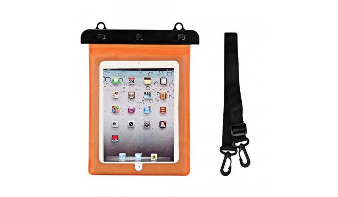 Waterproof PVC tablet case - orange