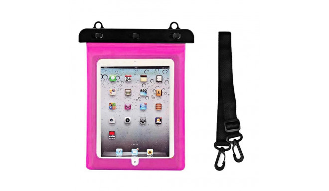 Waterproof PVC tablet case - pink