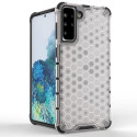 Honeycomb case armored cover with a gel frame for Samsung Galaxy S22 + (S22 Plus) transparent