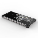 Honeycomb case armored cover with a gel frame for Samsung Galaxy S22 Ultra transparent