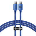 Baseus CAJY000603 USB-C - USB-C PD cable 100W 5A 480Mb/s 1.2m - blue