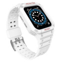 Protect Strap Band Band with Case for Apple Watch 7 / SE (41/40 / 38mm) Case Armored Watch Cover Whi