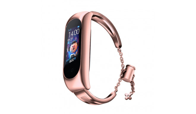 Replacment metal band bracelet strap for Xiaomi Mi Band 6 / 5 / 4 / 3 pink